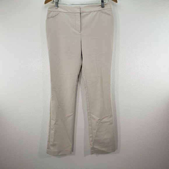 Chicos so‎ slimming womens pants beige slacks flat - Picture 2 of 9